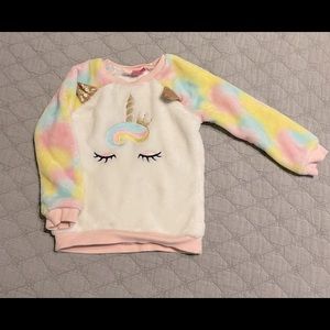 Toddler unicorn sweatshirt
